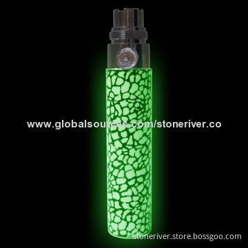Luminous Cigarette Battery, 650/900/1,100mAh for Choices, Over 500 Times Recycle Charging